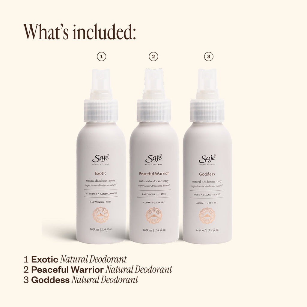 Natural Deodorant Trio